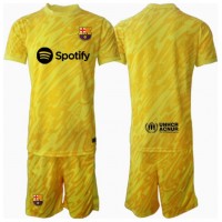 Barcelona Målvakt Hemmadräkt Barn 2024-25 Kortärmad (+ Korta byxor)